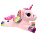 Veľký plyšový kôň UNICORN Mascot Plyš Rainbow cca 75 cm 0+ Norimpex