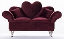 Šperkovnica Venus Sofa Velour bordová