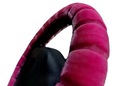 Poťah na volant s Fur Teddy Bear Warm Fur Pink 37-39 cm.