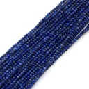 1281- Gulička Lapis Lazuli, cca 2 mm, Fazetovaná šnúrka