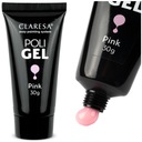 Claresa Poli Gel podkladový stavebný gél akrylový gél PINK pink 30g SEOL