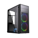 Midi Tower Fornax M100RGB ATX skriňa RGB ventilátory Black