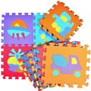 FOAM MAT VEĽKÁ PENOVÁ PUZZLE vozidlá 10 ks