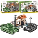 Cobi 2284 Battle Matilda II Panzer 2x Tank + Ruiny