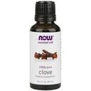 100% Klinčekový olej (Clove) - Klinčeky (30 ml) NOW Foods