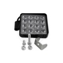 LED Pracovná lampa 10-30V 48W 16LED štvorcová