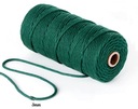 MACRAME PRIADZA ZELENÁ BAVLNA 3MM x 300 M