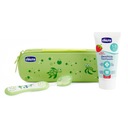 Chicco Dental set pre deti 12m+ - zelená Sada zubnej pasty a zubnej kefky