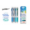 Pentel Energel BL77 guľôčkové pero, 4 farby, modré