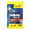 Gillette Blue II Plus Jednorazové holiace strojčeky pre mužov, 14 ks.