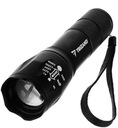 Cree T6 Zoom USB taktická LED baterka s puzdrom