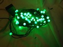 VIANOČNÉ SVIETIDLÁ, ZELENÉ, MALÉ GULIČKY, 100 LED, S PROGRAMÁTOROM NA NASTAVENIE