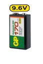 GP 6F22/9V 170mAh séria 9,6V NiMH batéria