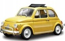 Fiat 500 L 1968 žltý 1:24 kov Bburago 22099