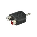 SSQ HA6 - Adaptér 2 x RCA samica - 3,5 stereo jack