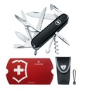 Victorinox HUNTSMAN vreckový nôž 1.3713.3 čierny + Púzdro 4.0543.3 SADA