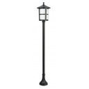 Klasická čierna záhradná stojaca lampa 151cm