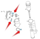 TESNENIA OLEJOVÉHO CHLADIČA M112 MERCEDES ORIGINÁL