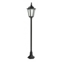 Čierna záhradná stojaca lampa RETRO CLASSIC, 164 cm