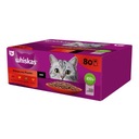 WHISKAS KLASICKÉ JEDLÁ V OMÁČKE SÁČKY MOKRÉHO KRMIVA PRE MAČKY 80x85g