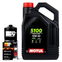 Motorový olej MOTUL 5100 10W40 4T 4l MA2 + filter K&N KN303