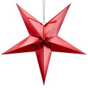 Červené zrkadlo STAR DECORATION závesné 70 cm