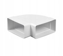 Horizontálne vetracie koleno 220x90 mm PVC