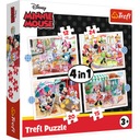 4V1 PUZZLE MINNIE MOUSE MINI S PRIATEĽMI 71 EL