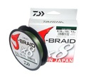 Daiwa J-Braid X8 150m D. Zelená 0,06mm