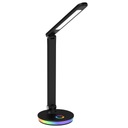 Sanico 325044 NEPTUN LED stolná lampa BLACK 4000K + RGB, 4000K, max 7W