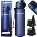 Filtračná fľaša AQUAPHOR City fľaša na vodu 500 ml NAVY BLUE + 2 NÁPLŇKY