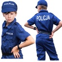 Policajný karnevalový kostým Prestrojenie policajného plesového kostýmu 122/128