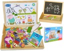 MAGNETICKÁ DOSKA PEPPA PIG DREVENÁ CHALK