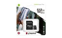 KINGSTON CANVAS micro SDXC 512GB SD ADAPTÉR 100MB