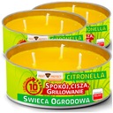 ZÁHRADNÁ SVIEČKA VONNÁ CITRONELLA x3