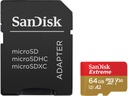 Pamäťová karta SANDISK Extreme microSDXC 64 GB