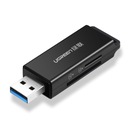 Ugreen prenosná čítačka TF/SD kariet pre USB 3.0 čierna