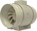 AXIÁLNY POTRUBNÝ VENTILÁTOR Ø200mm DVOJRÝCHLOSŤ 840m3/h TB200 GULIČKOVÉ LOŽISKÁ