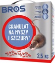 BROS GRANULY PRE MYŠI A POKRKANY JED 2,5 KG