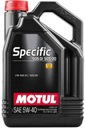 MOTUL SPECIFIC 505,01 502,00 5W40 5L - NEMECKÁ DISTRIBÚCIA