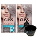 Gliss Color Hair Dye Ash Blonde 10-55 x2 + miska a kefa