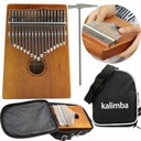 PRENOSNÝ PIANO DREVENÝ KALIMBA 17 KEY PL AFRICAN NÁSTROJ