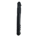 Čierne obojstranné dildo 25 cm - so stimulačnými výstupkami, Toyz4Lovers