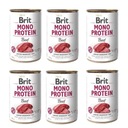 Brit Mono Protein Beef mokré krmivo pre psov 6x400g