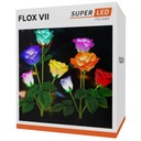 LED solárne záhradné svietidlo, vsadené FLOWER ROSE, FAREBNÉ RUŽE SuperLED