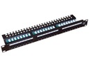 Patch panel UTP cat.5e 24 LSA portov s 1U policou