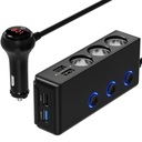 Rozbočovač do zásuvky zapaľovača 12-24v 4xusb qc