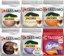 Kapsuly Tassimo SET mliečnej kávy Latte, ochutené, Milka Orange 48