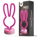 LED neónová stojaca lampa PINK BUNNY BUNNY