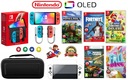 Nintendo SWITCH Oled 64GB + 5 hier + sklo + puzdro